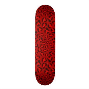 Rosa Leopardbeschaffenheitsmuster Skateboard