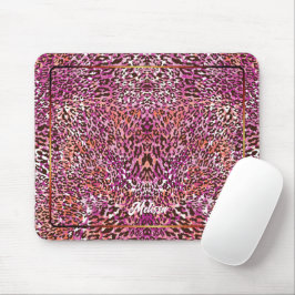 Rosa Leoparden-Tarnmuster-Style benutzerdefinierte Mousepad