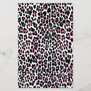 rosa Leopardendruck Briefpapier