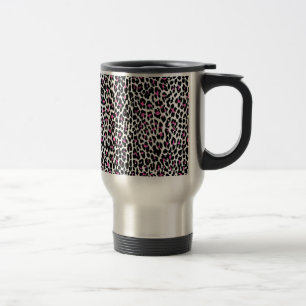 rosa Leopardendruck Reisebecher