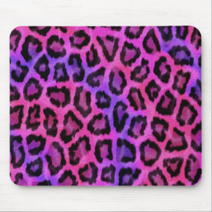 Rosa Leopardendrucke Mousepad