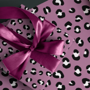 Rosa Leopardenmuster-Geschenkpapier Geschenkpapier Set