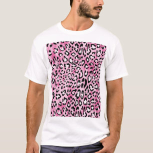 Rosa Leopardenmuster. T-Shirt