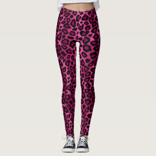 Rosa Leopardin Leggings