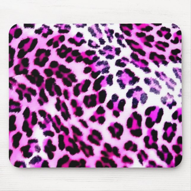 rosa LeopardMausunterlage Mousepad (Vorne)