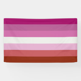Rosa Lesbische Flagge Banner