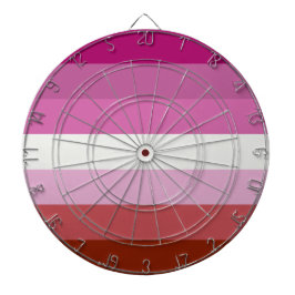 Rosa Lesbische Flagge Dartscheibe