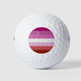 Rosa Lesbische Flagge Golfball