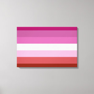 Rosa Lesbische Flagge Leinwanddruck