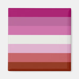 Rosa Lesbische Flagge Magnet