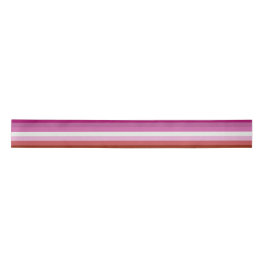Rosa Lesbische Flagge Satinband