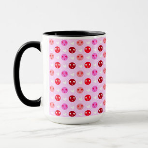Rosa Liebe Emoji Kaffeetasse