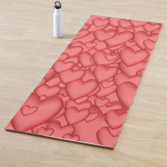 Rosa Liebe Herz dekorativ Yogamatte (Beispiel)