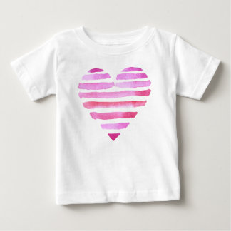 Rosa Liebe Herz für Kinder Baby T-shirt
