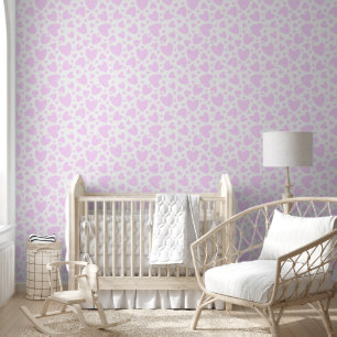 Rosa Liebe Herz   Niedliches Baby-Kinderzimmer und Tapete