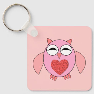 Rosa Liebe Hörschüssel Custom Schlüsselanhänger