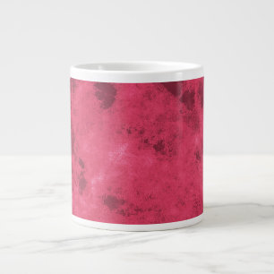 Rosa Liebe inspiriert Grunge Abstrakte Design Kuns Jumbo-Tasse