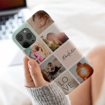 Rosa-Liebe-Kollage-Gitter aus gürtelgoldfarbenem M Case-Mate iPhone Hülle<br><div class="desc">Rosa,  gürtnig pastellfarbene Liebe Foto Collage Raster mit vergoldeten Glitzer metallische Folie.</div>