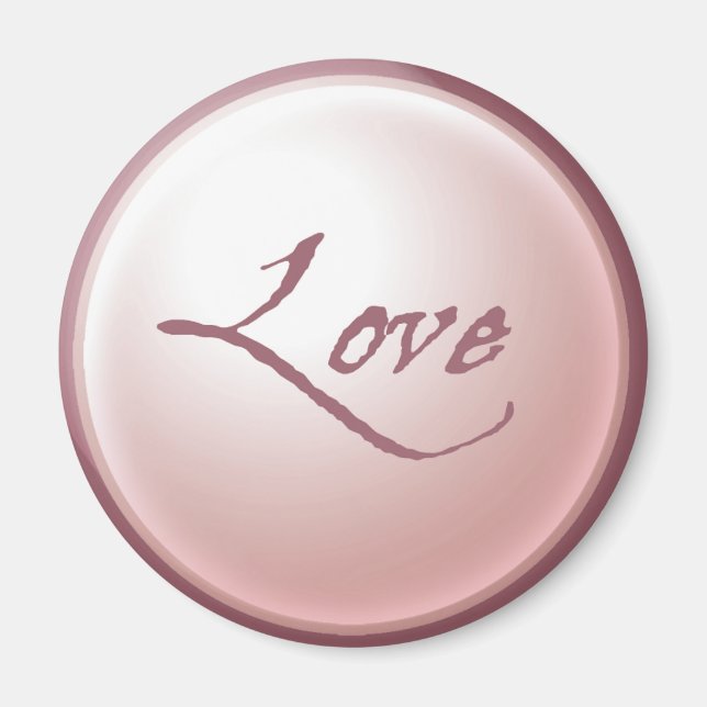 Rosa Liebe Magnet (Vorne)