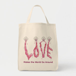 Rosa Liebe Tote Tasche