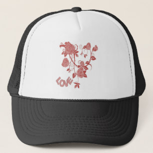 Rosa Liebe Truckerkappe