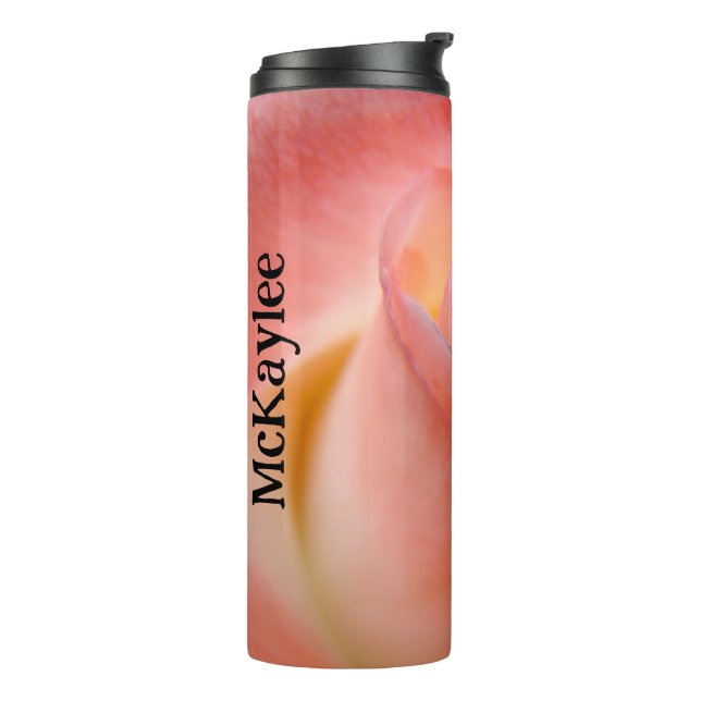 Rosa Liebe Valentine Wasser Flasche (Nach links gedreht)