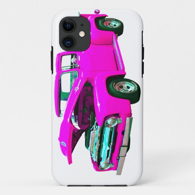 Rosa Lieferwagen Case-Mate iPhone Hülle (Rückseite)