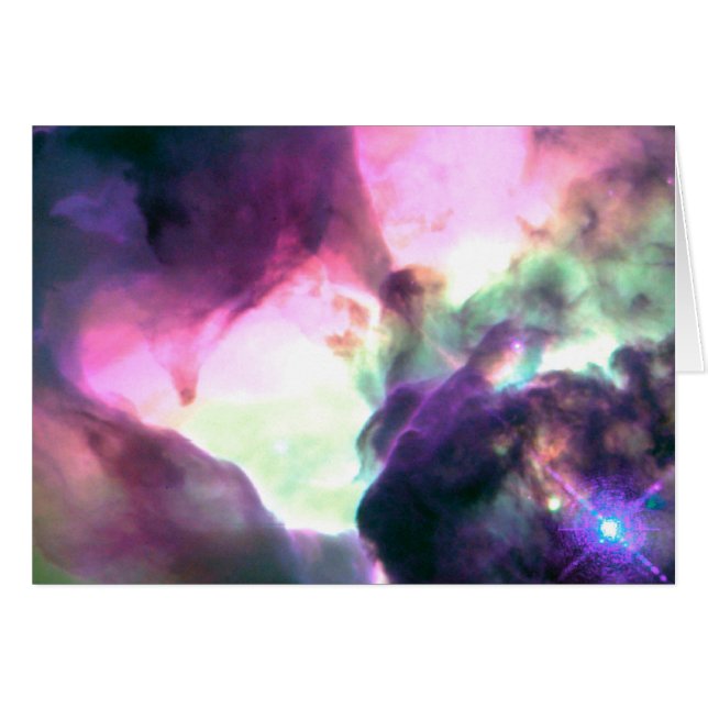 Rosa Lila Aquamariner Nebel (Vorderseite (Horizontal))
