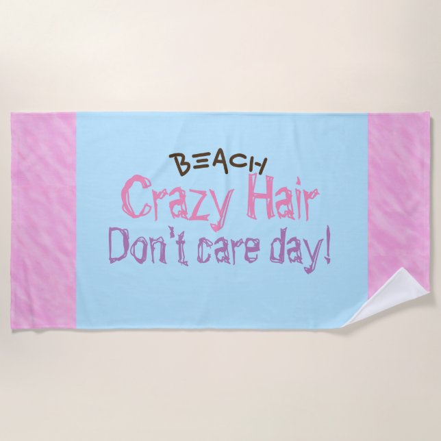 Rosa Lila Badetücher von Blue Beach Hair Strandtuch (Vorderseite)