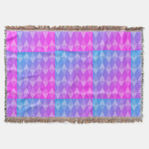 Rosa, Lila, Blau Diamantmuster Decke
