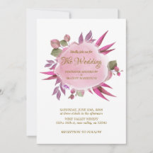 Rosa Lila Blumen Elegante Moderne Hochzeit