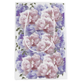 Rosa Lila Blumenzunge Mittelgeschenktasche Mittlere Geschenktüte