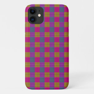 Rosa Lila Bubblegum-Pop Tartan, Case-Mate iPhone Hülle
