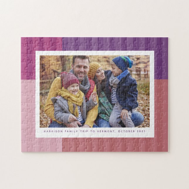 Rosa lila, buntes personalisiertes Foto (Horizontal)