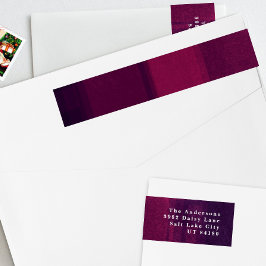 Rosa Lila Chalk Holiday Rücksendeadresse