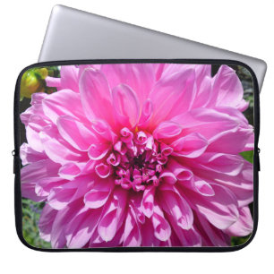 Rosa Lila Dhalia-Blume Laptop-Sieb Laptopschutzhülle