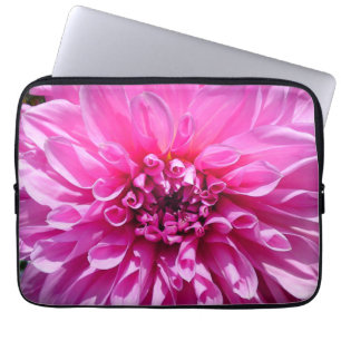 Rosa Lila Dhalia-Blume Laptopschutzhülle
