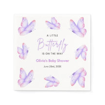 Rosa lila ein kleiner Schmetterling Baby Shower