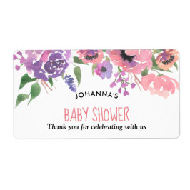 Rosa Lila Florals | Babydusche Vielen Dank