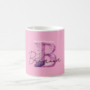 Rosa Lila Gemütlich B Name Kaffeetasse
