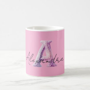 Rosa Lila Gemütlich Ein Name Kaffeetasse