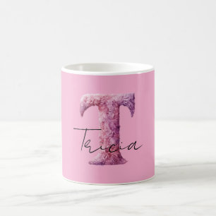Rosa Lila Gemütlich T Name Kaffeetasse