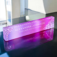Rosa Lila Glitzer Sparkle Eyelash-Erweiterungen