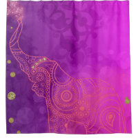 Rosa Lila Gold Elephant Exotic Bright Viel Glück