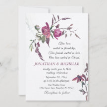 Rosa Lila Grünpflanzen Christliche Hochzeit