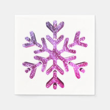 Rosa Lila Imitate Glitzer Schneeflocken Weihnachte