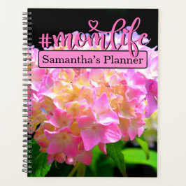 Rosa lila orange Hydrangeas #momlife Planer
