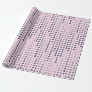 Rosa Lila Polka Dots Matrix gemustert Geschenkpapier