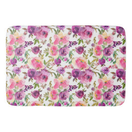 Rosa Lila Rose Floral Girly Trendy Badematte