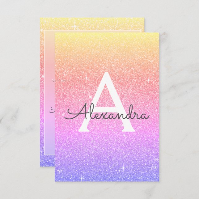 Rosa Lila Sparkle Glitzer 40. Geburtstag Party Einladung (Vorne/Hinten)